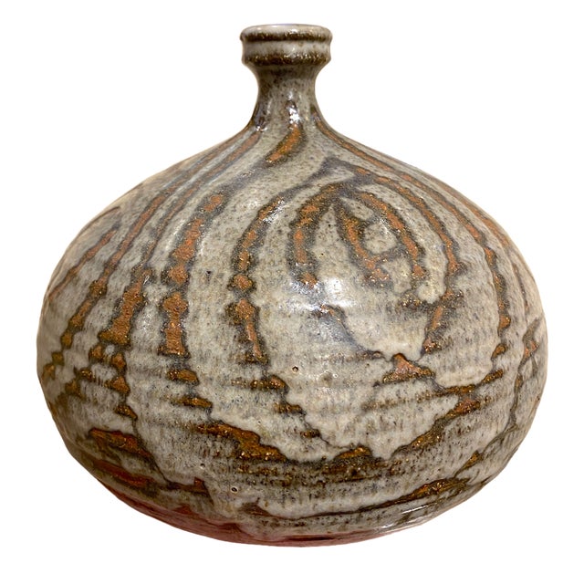 This is a beautiful mid-century modern studio pottery vase from Pottery Shack - a beloved Laguna Beach, California...