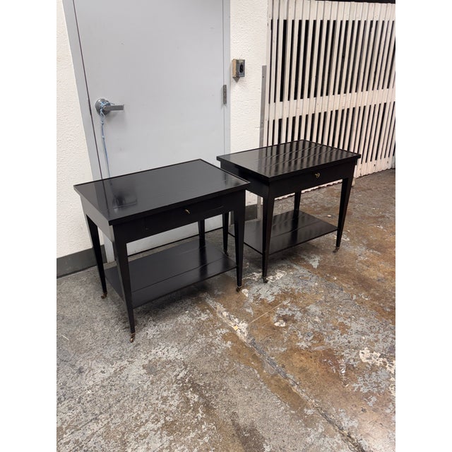 Wood David Iatesta Studio Bryon Side Tables, Pair For Sale - Image 7 of 12