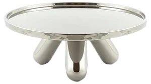 Large Gambone Ceramic Riser in Platinum by Aldo Cibic for Paola C.