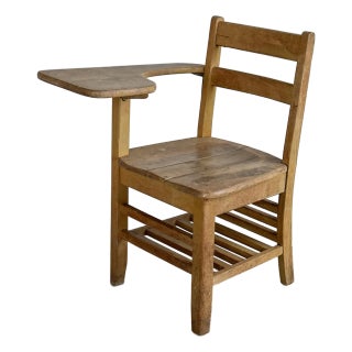 Antique American School Desk Chair For Sale