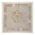 Vintage Hand-Embroidered Neutral Tan Suzani From Bukhara 4'9'' X 4'10'' For Sale