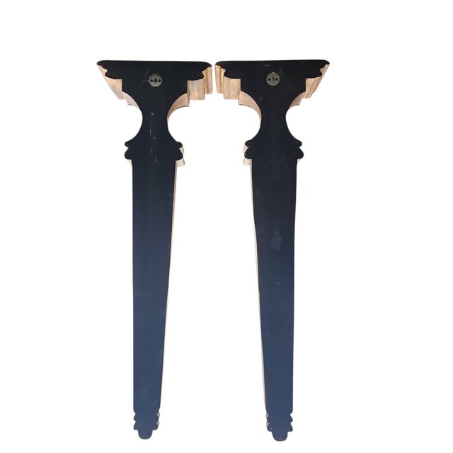 1980s Vintage Pair Louis XVI Style Large Corbels For Sale - Image 5 of 5