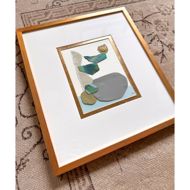 "Cut to the Feeling 3" Original Framed Collage on Paper by Zac Woodiel For Sale - Image 10 of 12