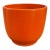 1960s Gainey Pottery Planter in Speckled Orange For Sale