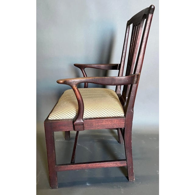 18th Century 18th Century British Mahogany Armchair For Sale - Image 5 of 8