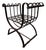 1950s Scrolled Iron Cerule Bench For Sale