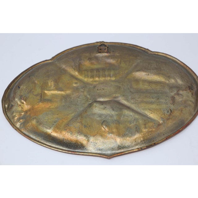 Copper Hand-Painted Copper Plates, German Souvenir, Arts and Crafts Style For Sale - Image 8 of 15