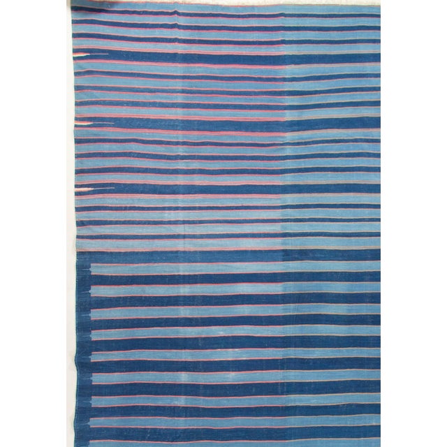 Antique Indian Dhurrie Rug 11ft 6in X 22ft For Sale - Image 11 of 17