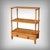 Charming bird's eye maple burl serving trolley with three spacious levels offering ideal storage capacity, combining...