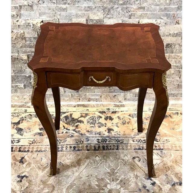 Louis XV Style End Table, Antique Vintage Furniture Reproduction