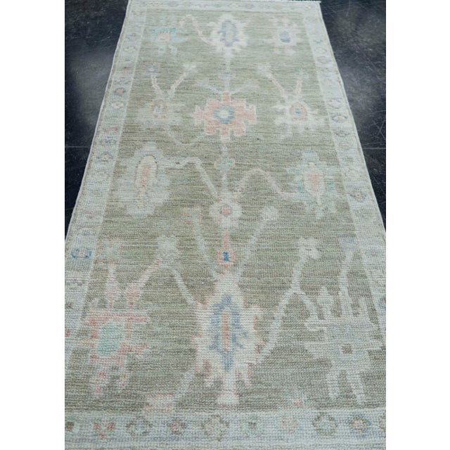 Early 21st Century Turkish Oushak Runner Rug 2'8" x 8'10" #17140 For Sale - Image 5 of 8