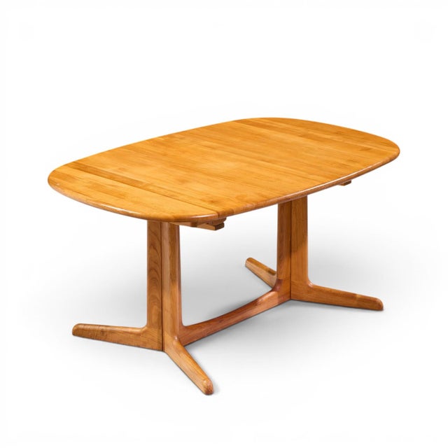Gudme Møbelfabrik Mid Century Teak Expanding Dining Table With 2 Leaves For Sale - Image 12 of 14
