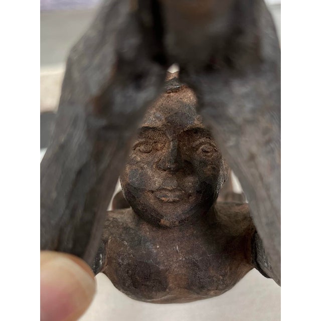 Antique French Hand-Carved Altar Cherub For Sale In Houston - Image 6 of 12