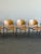 W19.5 D20.6 H30 SW17 SD17.5 SH16 Post Modern dining chairs in chrome and Baltic birch in as found condition. Chairs have...