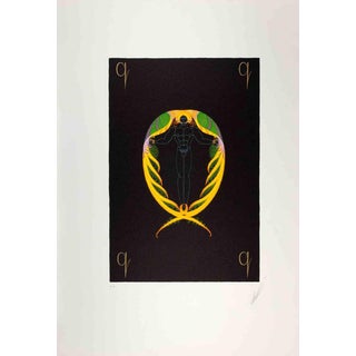 Erté, Nude Letter Q, 1976, Lithograph For Sale