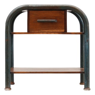 Industrial Bauhaus Side Table, Belgium, 1910s For Sale