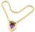 Tiffany & Co. Paloma Picasso 18k Gold Large Amethyst Pendant Necklace Metal: 18k yellow gold Measurements: Pendant:...
