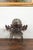 Black Forest 1900s Carved Wooden Plaque with Chamois Motif, Foliage and Mirror For Sale - Image 4 of 10