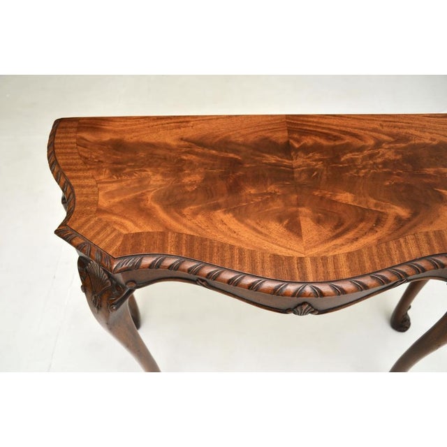 Vintage Queen Anne Style Console Table, 1930 For Sale - Image 6 of 9
