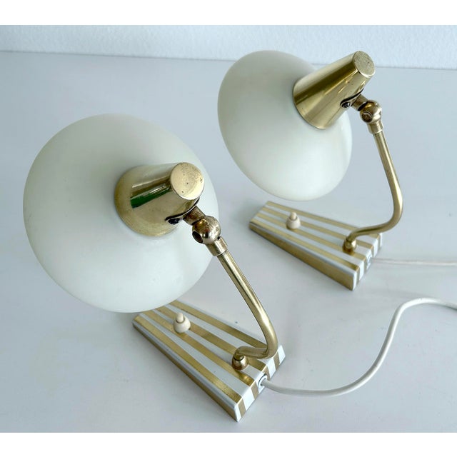Vintage Bedside Table Lamps, 1950s, Set of 2 For Sale - Image 14 of 18