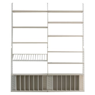 Vintage Shelving System with 2 Record Cabinets by Kajsa & Nils Strinning for String, Sweden, 1960s For Sale
