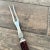 Brown Vintage Stainless Steel Faux Bone Handle Serving Fork 1960's For Sale - Image 8 of 9