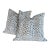 Cowtan & Tout Ocelot 20" Pillows in Azure For Sale