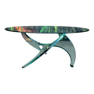 Knut Hesterburg Rare Glass Propeller Coffee Table