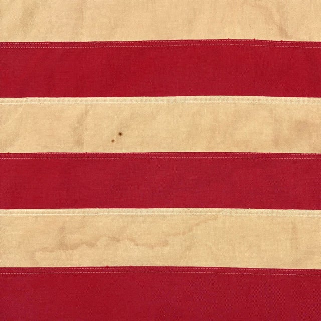American Vintage Cotton Embroidered American Flag For Sale - Image 3 of 5