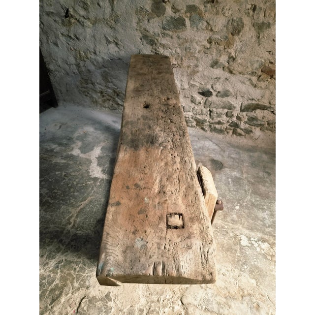 Antique 19th Century Rustic French Oak Workbench For Sale - Image 9 of 18