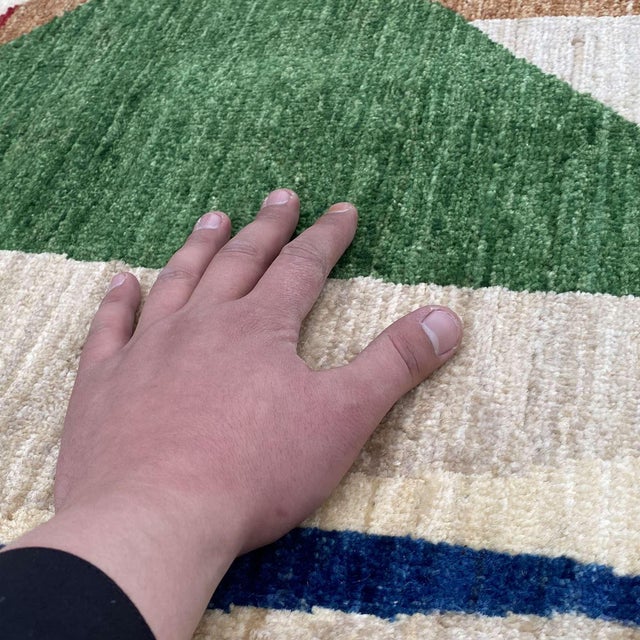 After Henri Matisse Inspired Modern Hand-Knotted Wool Rug - 5'7" X 7'10" For Sale - Image 9 of 13