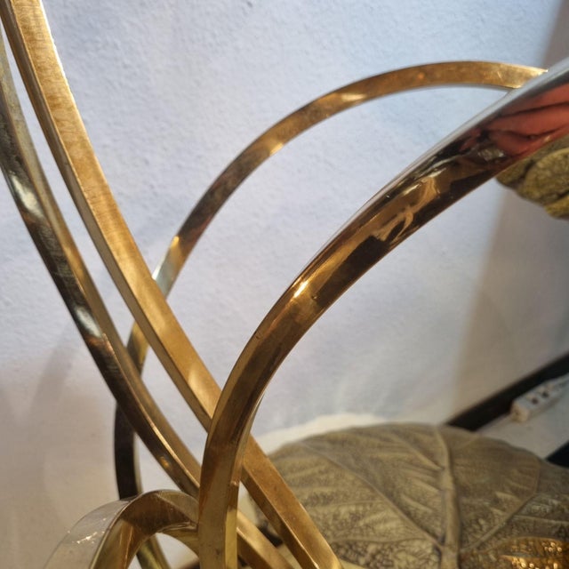 1970s Brass Rhubarb Leaf Lamp by Tommaso Barbi, 1970s For Sale - Image 5 of 13