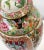 Pair of Chinese traditional Famille Rose Canton vases made with quality porcelain and beautiful hand-painted details such...