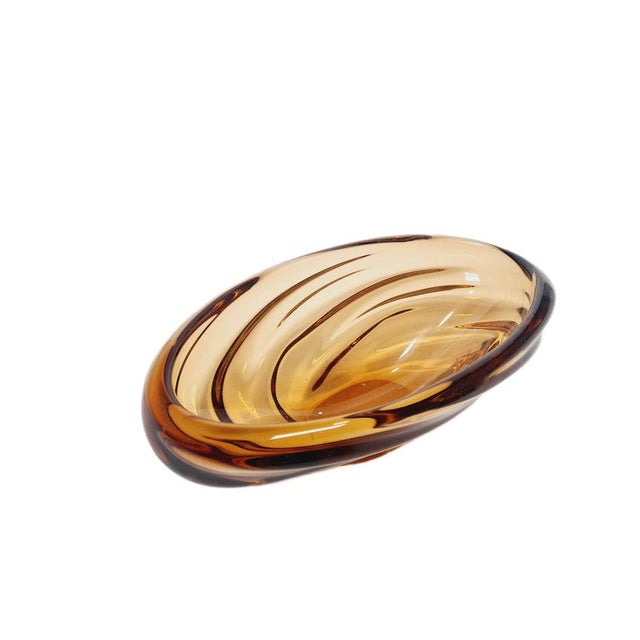 Fruit Bowl attributed to J. Hospodek for Chribska Sklara, Former Czechoslovakia, 1960s, in Flawless conditions. Designed...