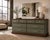 Restored 1960s American Solid Wood Dresser With Frameless Beveled Mirror | Old Chapel Sagewood™ Finish For Sale - Image 4 of 7