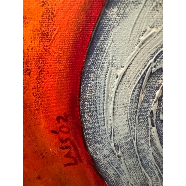 2000 - 2009 Original Signed “Fire and Ice” Abstract Figurative Painting by Ruth Lais, 2002 For Sale - Image 5 of 7