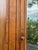 Antique Tramp Art Style Solid Wood Armoire With Mirror | Hand-Carved Wardrobe Cabinet For Sale - Image 9 of 11