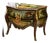 Hand-Painted French Rococo Bombe Commode With Romantic Landscape Artwork, Gold Leaf Details & Hardwood Construction For Sale