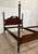 Traditional Vintage Queen or Full Size Convertible Four Poster Pediment Bed For Sale - Image 3 of 13