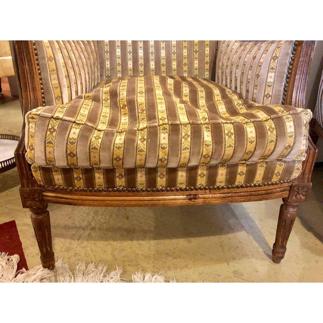 Large Jansen Style Louis Xvi Living Room Suite Couch And Two