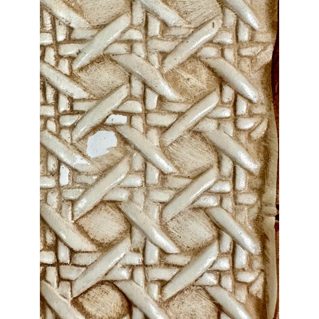 Tan Vintage Faux Bamboo Lidded Container For Sale - Image 8 of 10