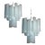 Murano Tronchi Chandeliers in Toni Zuccheri Style for Venini, Set of 2 For Sale