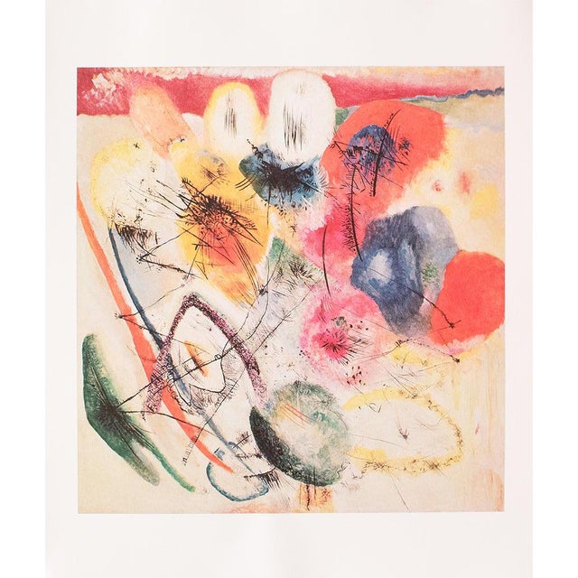 Printmaking Materials C. 1980s Wassily Kandinsky "Black Lines I", German Edition Full-Color Print For Sale - Image 7 of 9
