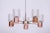 Mid-Century Chandelier in Chrome, Steel, Copper, and Glass, Czech, 1960s For Sale - Image 3 of 11