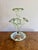 Antique Vaseline and Green Glass Epergne, 1880 For Sale - Image 9 of 9