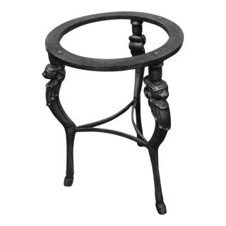 Late 20th Century Italian Made Iron Table Base For Sale