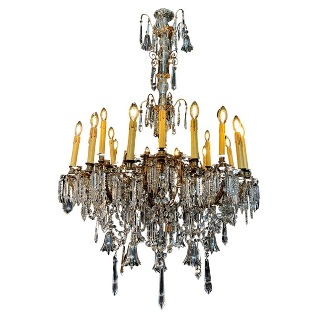 Bohemian Chandelier, Vienna, 1930s For Sale