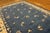 Royal Blue 1900s Blue Traditional Floral Deco Antique Peking Chinese Knotted Wool Rug For Sale - Image 8 of 10