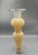 Late 20th Century Tall Gold Textured Art Glass Candlestick With Clear Glass Base For Sale - Image 5 of 6