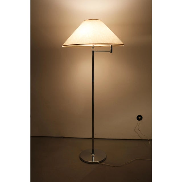 Metal Minimalist Swivel Arm Floor Lamp from Staff, 1970s For Sale - Image 7 of 12